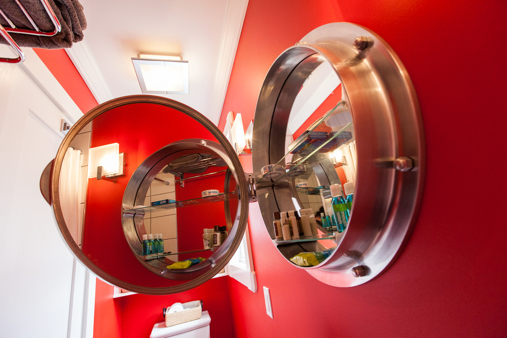 Porthole Medicine Cabinet Bathroom Beach with None 