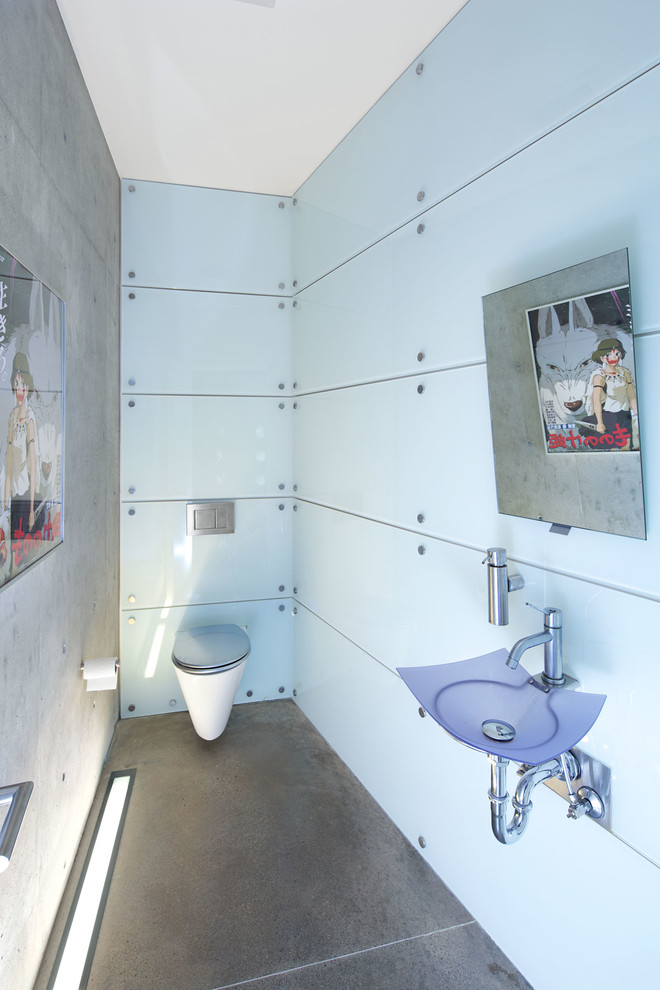 Powder Room Sinks Powder Room Contemporary with Architecture Casa Industrial Contemporary1