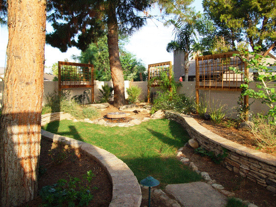 Privacy Deck Railing Landscape Contemporary with None 