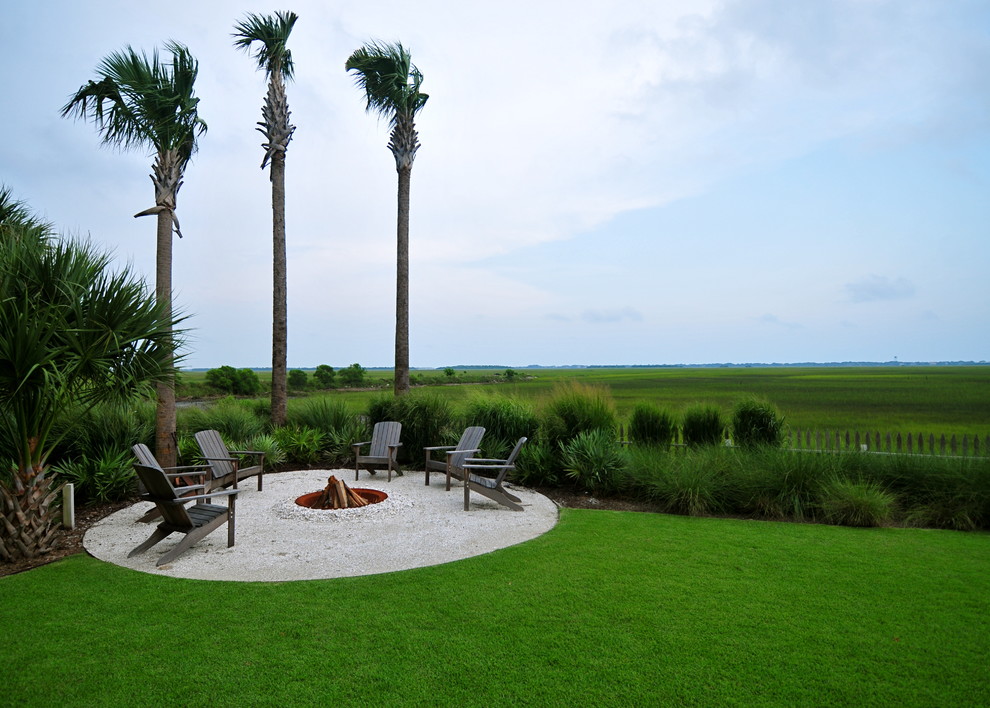 Propane Fire Pit Kit Landscape Traditional with Adirondack Chairs Coast Fire