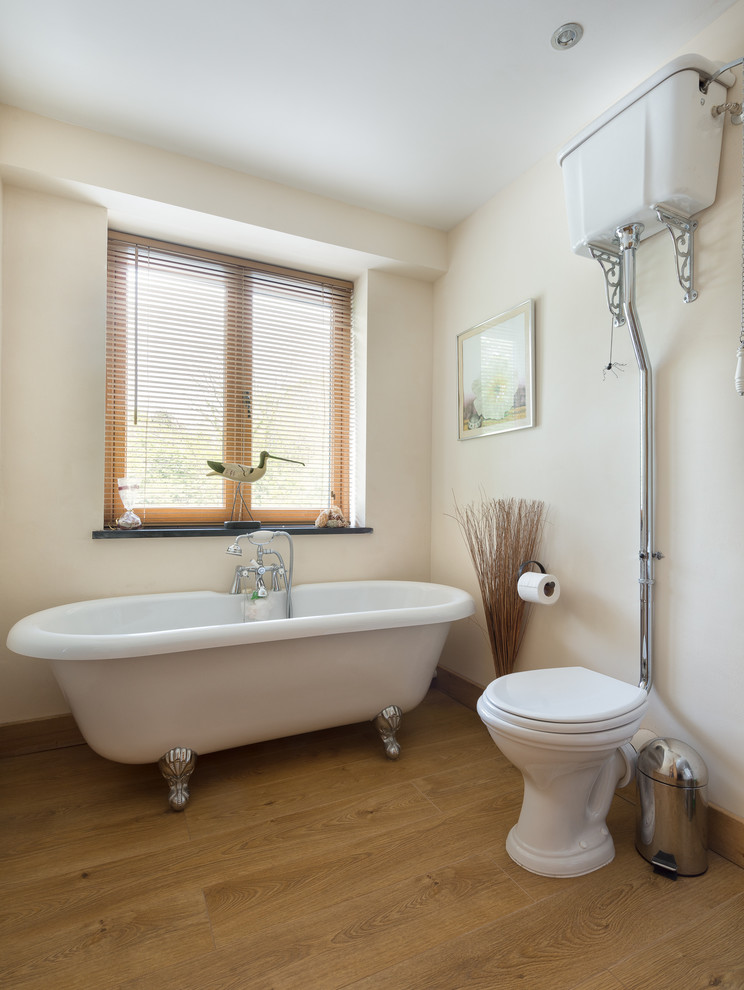 Pull Chain Toilet Bathroom Farmhouse with Bathroom Window Beige Wall