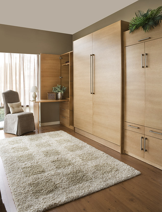 Queen Murphy Bed Bedroom Contemporary with None 2