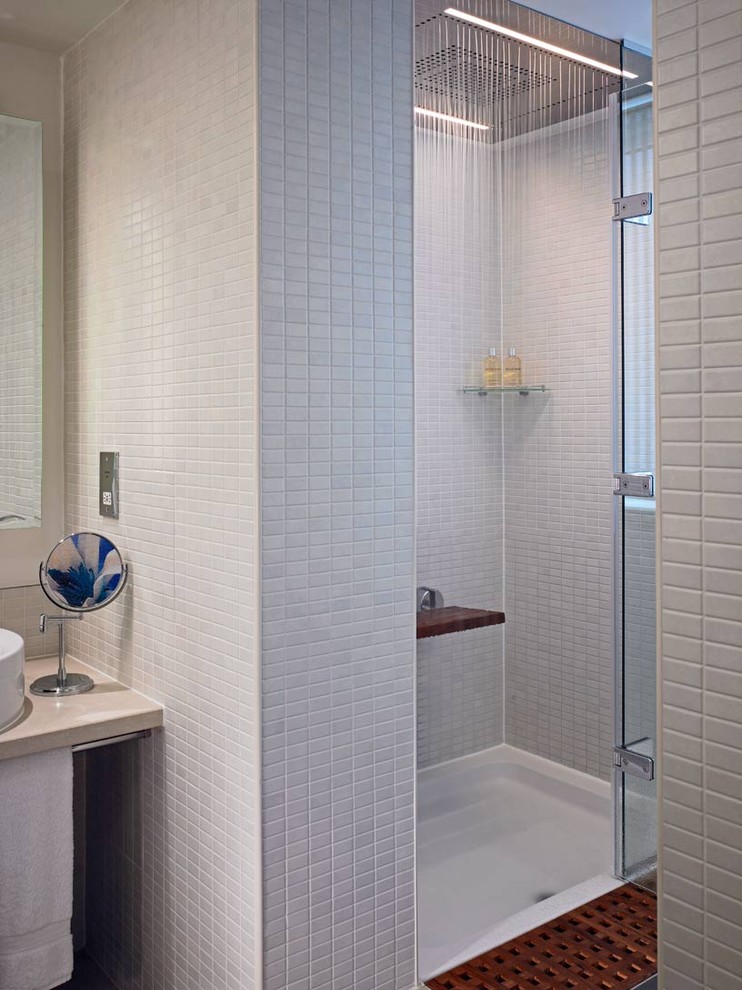 Rain Shower Head Bathroom Modern with Cosmetics Mirror Minimal Modern