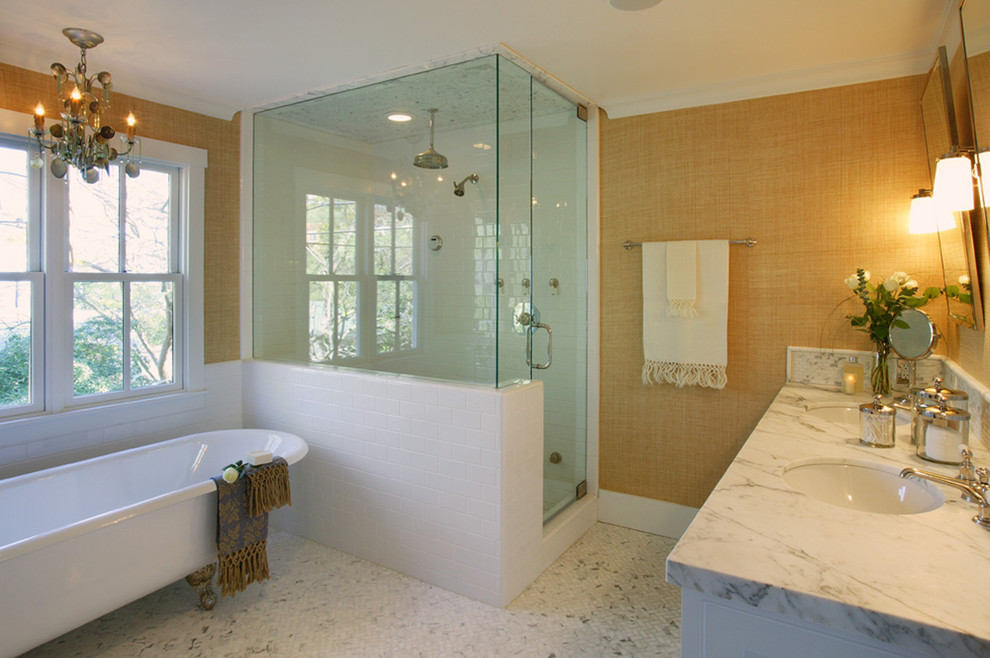 Rainfall Shower Head Bathroom Traditional with Bathroom Chandelier Bathroom Lighting
