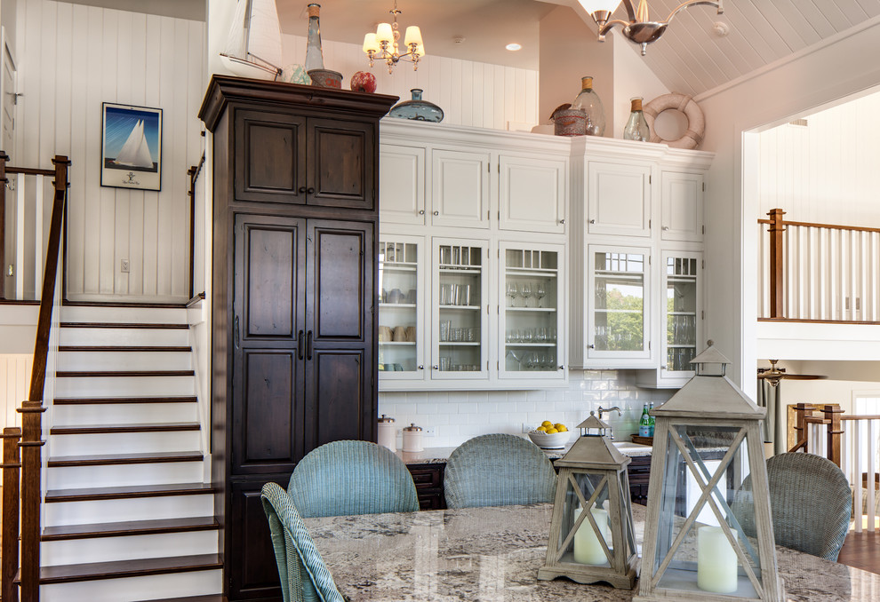 Raised Panel Cabinets Kitchen Traditional with Beach H Beach House