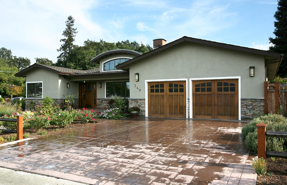 Ranch House Remodel Exterior Traditional with Dormer Window Driveway Entrance