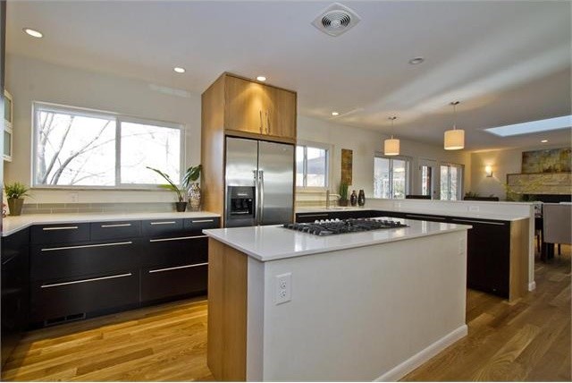 Ranch House Renovations Kitchen Transitional with Caesarstone Custom Design Ikea