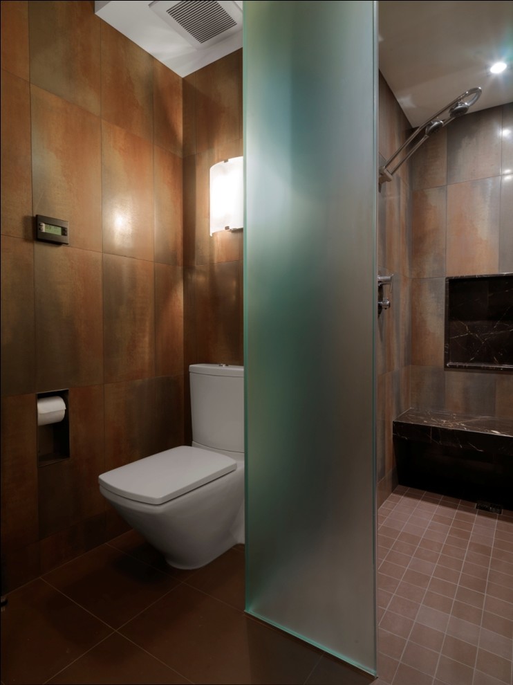 Recessed Toilet Paper Holder Bathroom Rustic with Dual Flush Toilet Frosted1