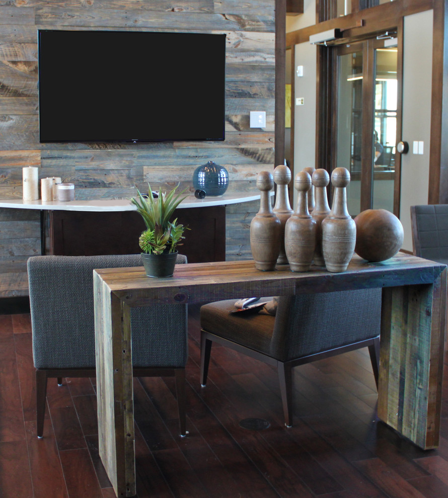 Reclaimed Wood Console Table Spaces Industrial with Bar Table Coffee Table