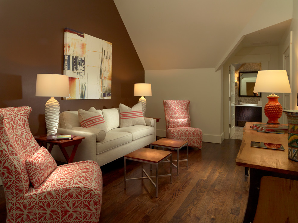 Reclaimed Wood Credenza Family Room Transitional with Chair Desk Lamp Living