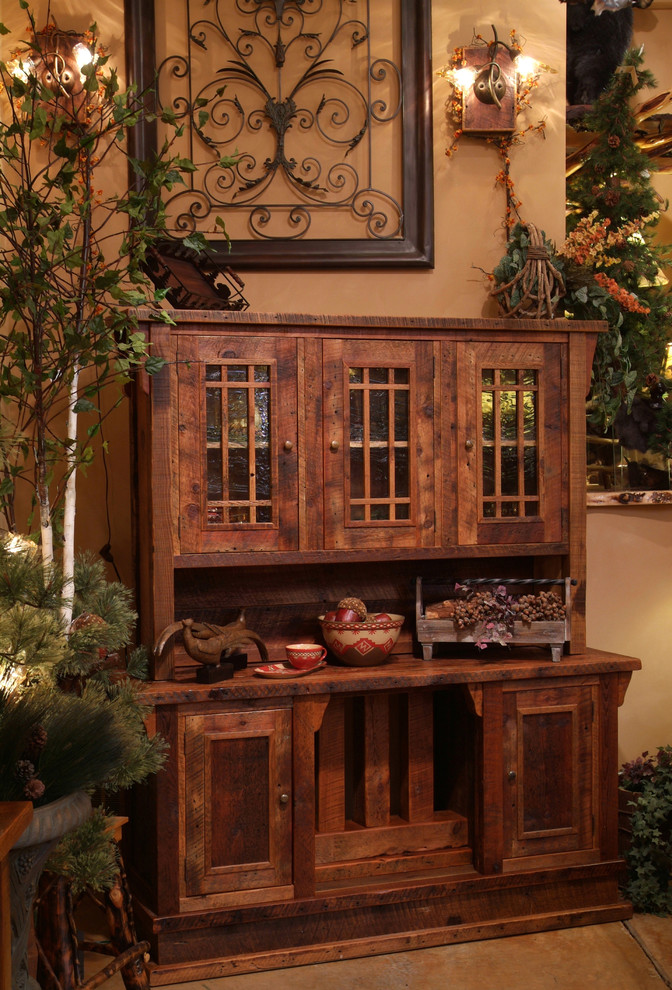 Reclaimed Wood Sideboard Spaces Farmhouse with Aged Wood Barnwood Sideboard