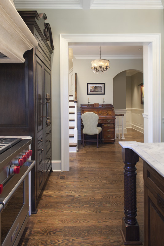 Red Oak Flooring Kitchen Traditional with None 1