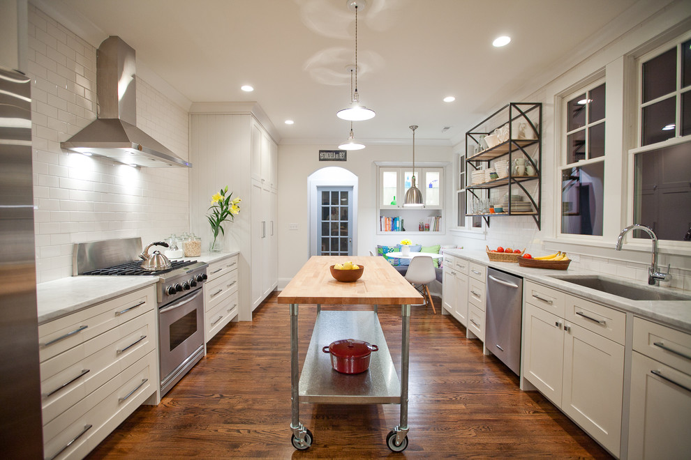 Red Oak Kitchen Cabinets Kitchen Contemporary with Banquette Breakfast Nook Butcher