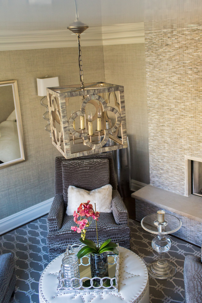 Regina Andrew Lighting Spaces Transitional with Hirsch Glass Lee Industries