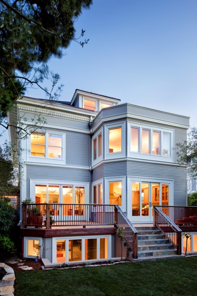 Remodeling Basement Ideas Exterior Traditional with Basement Deck Dormer Windows