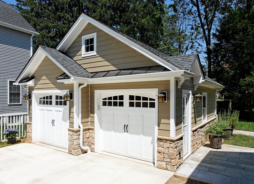 Remodeling Bathroom Cost Garage and Shed Traditional with Carriage Doors Concrete Paving