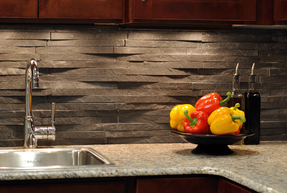 Restoration Hardware Rugs Kitchen Contemporary with Split Face Stone Cladding Suitable