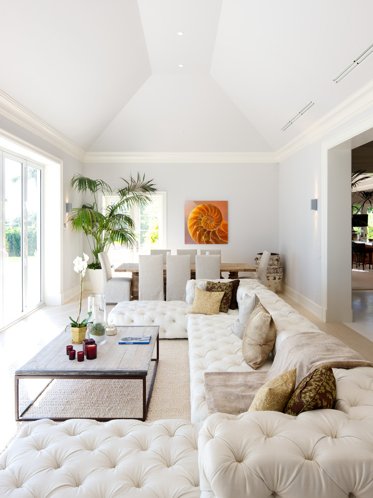 Restoration Hardware Sofa Living Room Contemporary with Architectural Elements Beige Crown