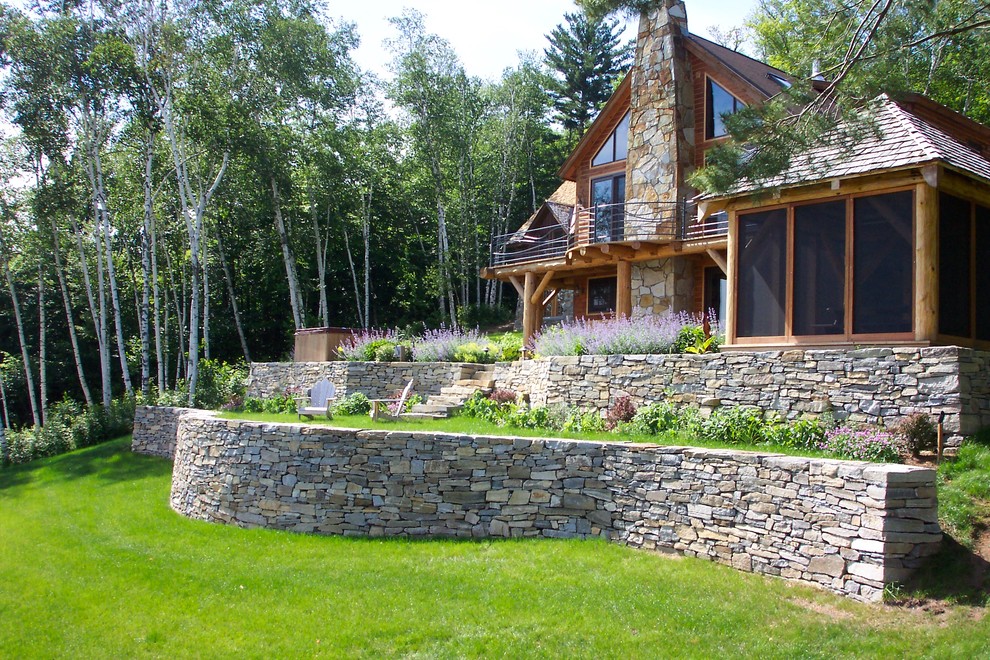 Retaining Wall Landscaping Landscape Contemporary with Adirondack Chairs Balcony Balustrade