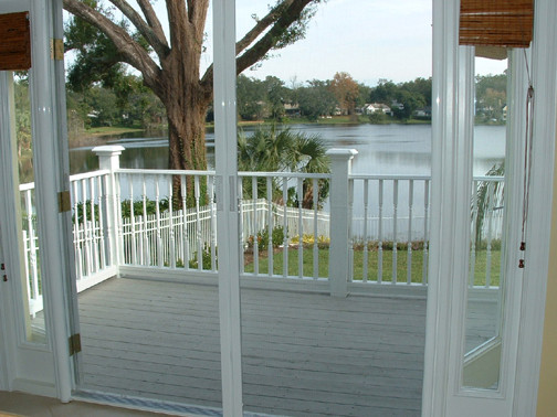 Retractable Screen Door Porch Traditional with Bug Protection Insect Protection