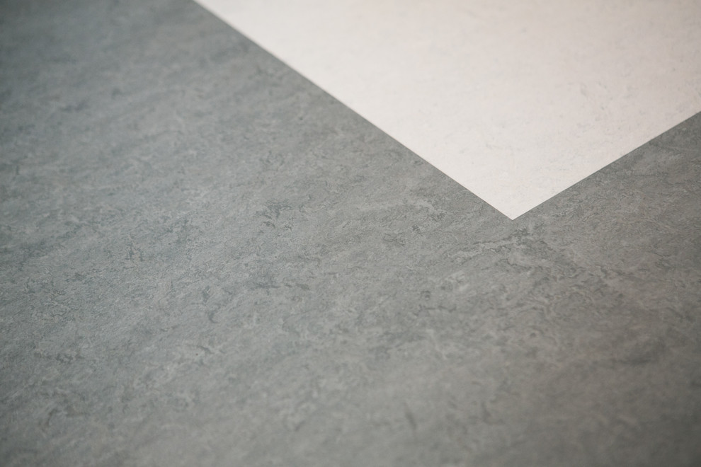Retro Kitchen Design Kitchen Eclectic with Marmoleum Flooring 