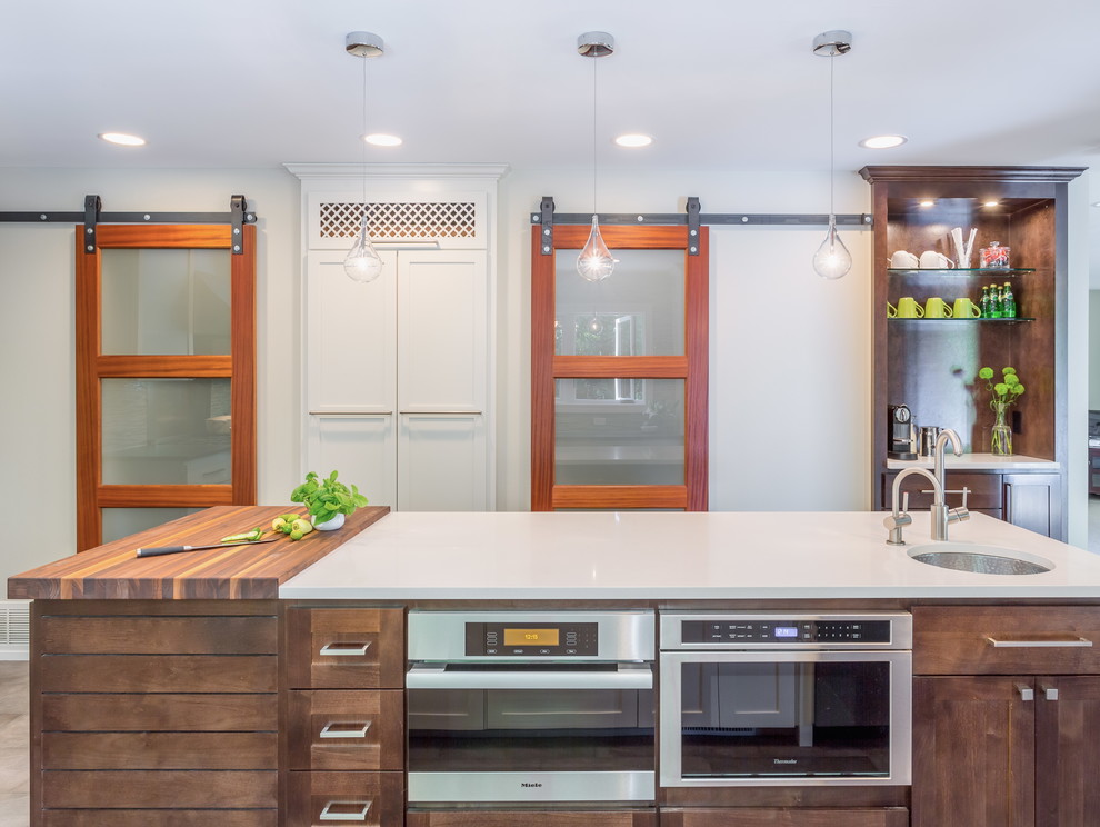 Rev a Shelf Kitchen Transitional with Bar Area Bar Sink
