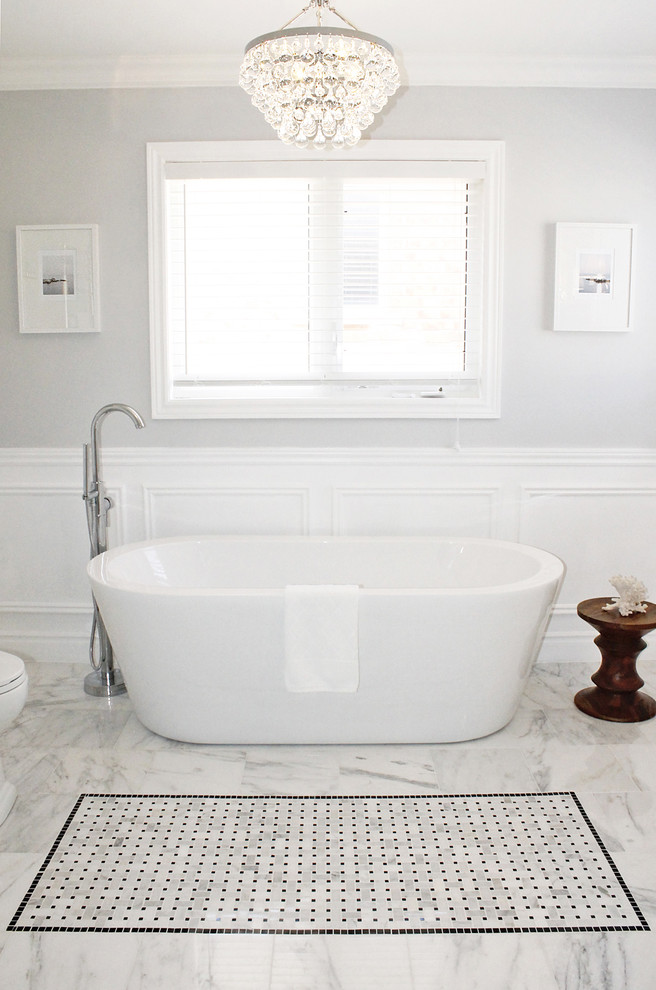 Robert Abbey Bling Chandelier Bathroom Contemporary with Bathroom Moulding Bathroom Wainscoting