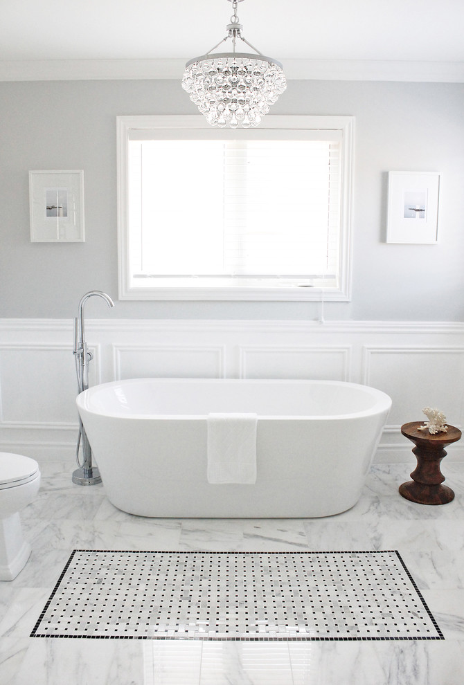 Robert Abbey Bling Chandelier Bathroom Contemporary with Bathroom Chandelier Bianco Carrara