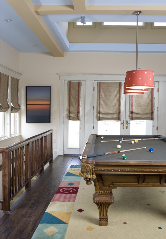 Roman Shades for French Doors Family Room Eclectic with Drum Shade French Door