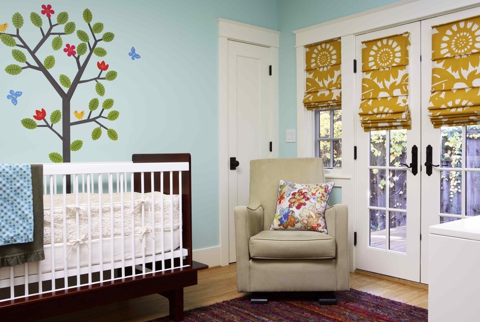 Roman Shades for Patio Doors Nursery Eclectic with Baby Colorful Crib Eco