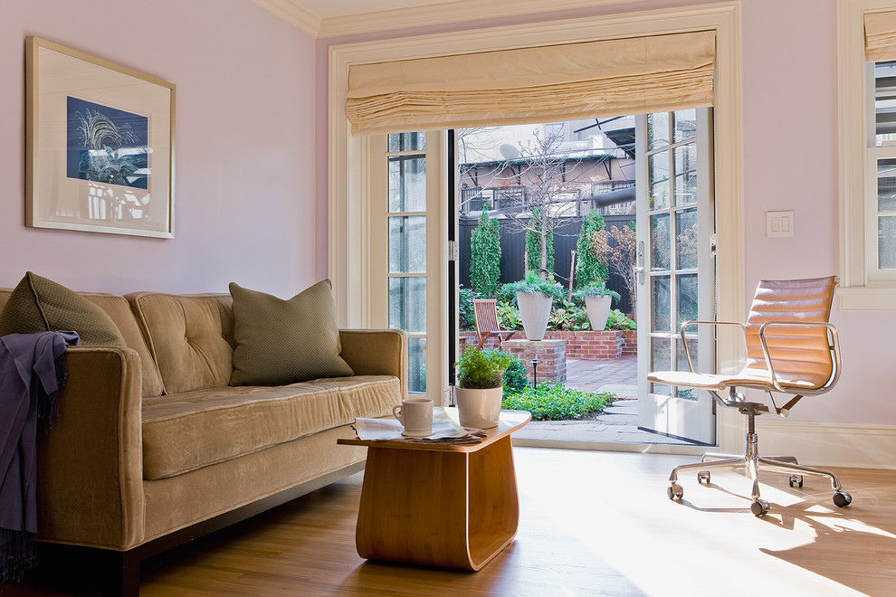 Roman Shades for Sliding Glass Doors Bedroom Traditional with Addition Brick Planters Brooklyn