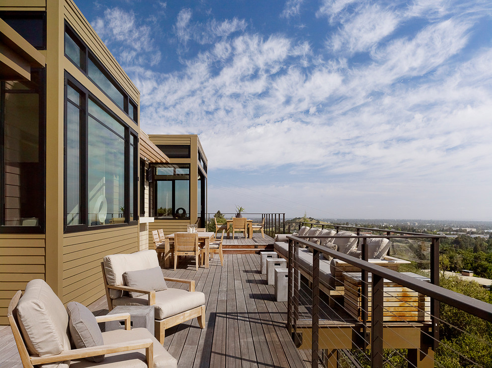 Roof Deck Design Deck Modern with Armchairs Bench Seating Cable