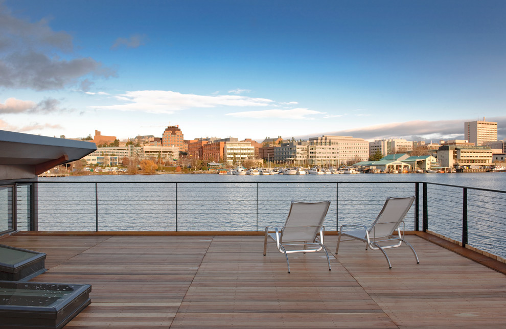 Roof Deck Ideas Deck Industrial with Cable Chaise Lounge Chair