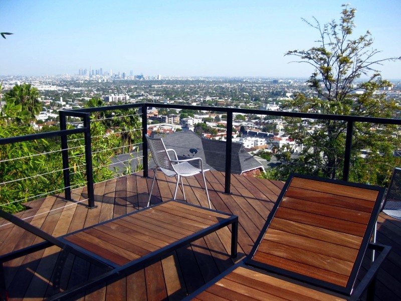 Rooftop Deck Design Deck Contemporary with Amazonian Rainforest Wood Contemporary
