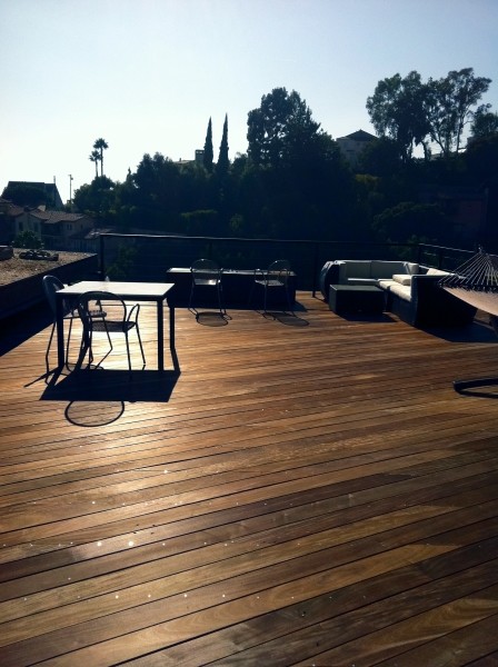 Rooftop Deck Design Deck Contemporary with Amazonian Rainforest Wood Contemporary1