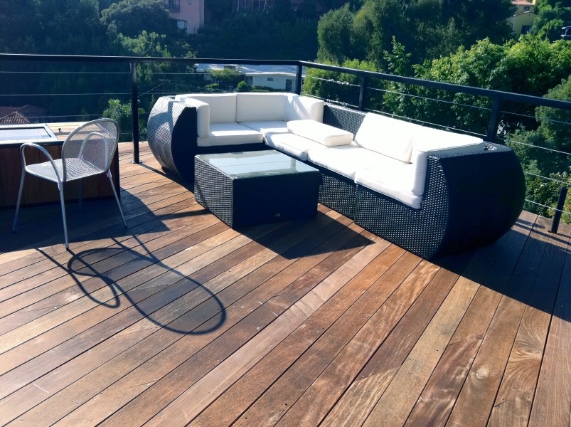 Rooftop Deck Design Deck Contemporary with Amazonian Rainforest Wood Contemporary2