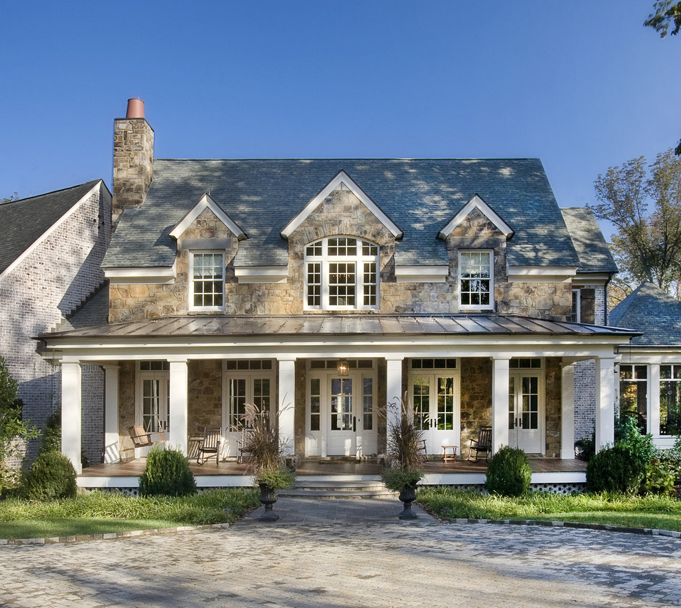 Room Addition Floor Plans Exterior Traditional with Columns Covered Patio French