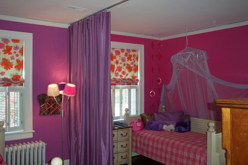 Room Divider Curtain Kids Eclectic with Day Bed Roman Shade
