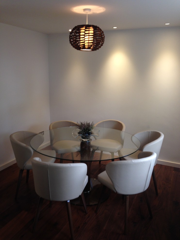 Round Pedestal Dining Table Dining Room Contemporary with Comfortable Chair Contemporary Chair3