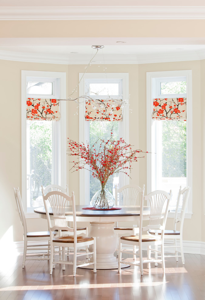 Round Pedestal Table Dining Room Transitional with Branch Chandelier Bright And