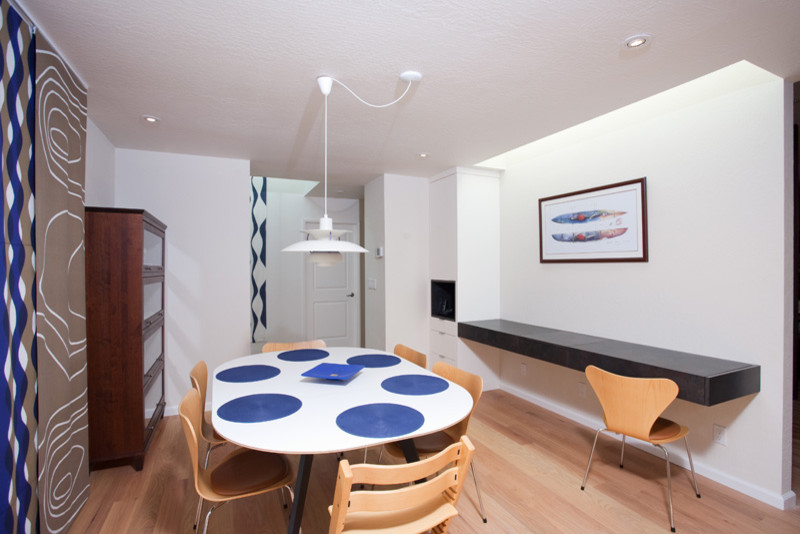 Round Table with Lazy Susan Dining Room Modern with Valley Home Builders 
