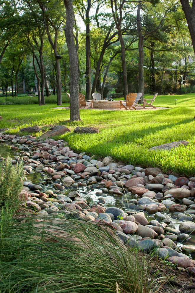 Rush River Stone Studios Landscape Mediterranean with Aquascape Aquatic Landscape Backyard