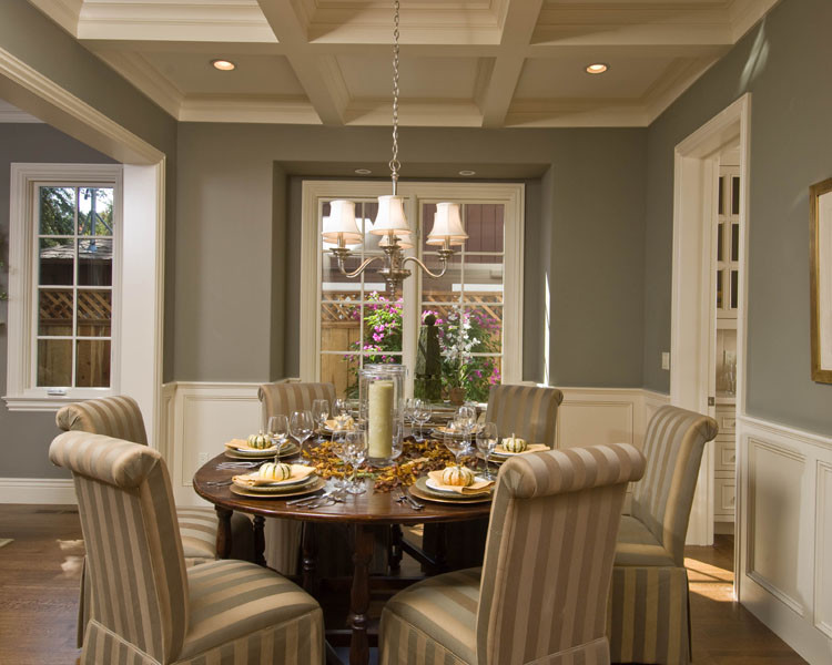 Rustic Accent Table Dining Room Traditional with None 