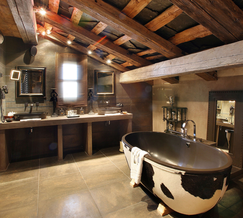 Rustic Bathroom Designs Bathroom Contemporary with Bathtub Cow Cristalplant Design