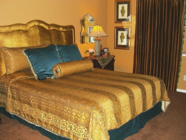 Rustic Bedside Tables Bedroom Traditional with None 