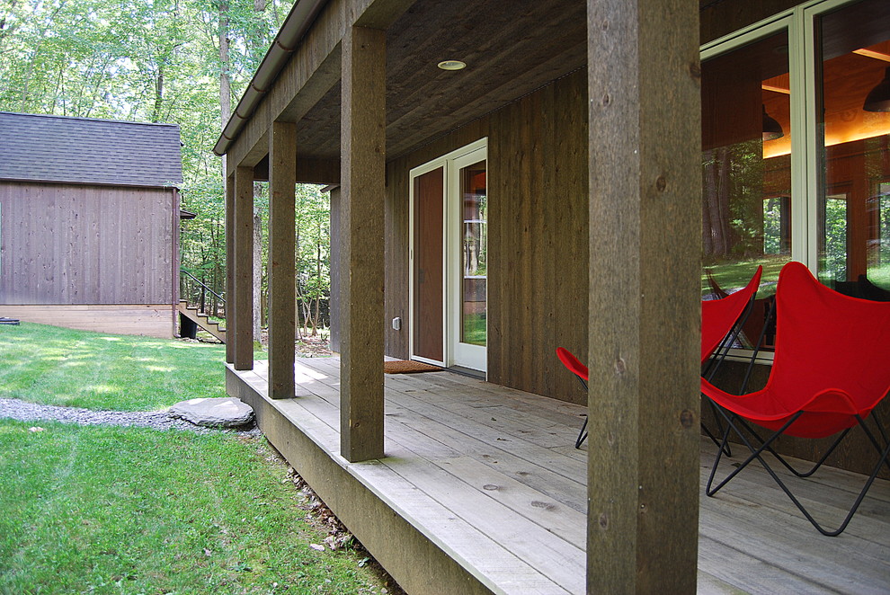 Rustic Cabin Designs Porch Contemporary with Bkf Hardoy Chairs Bunkhouse