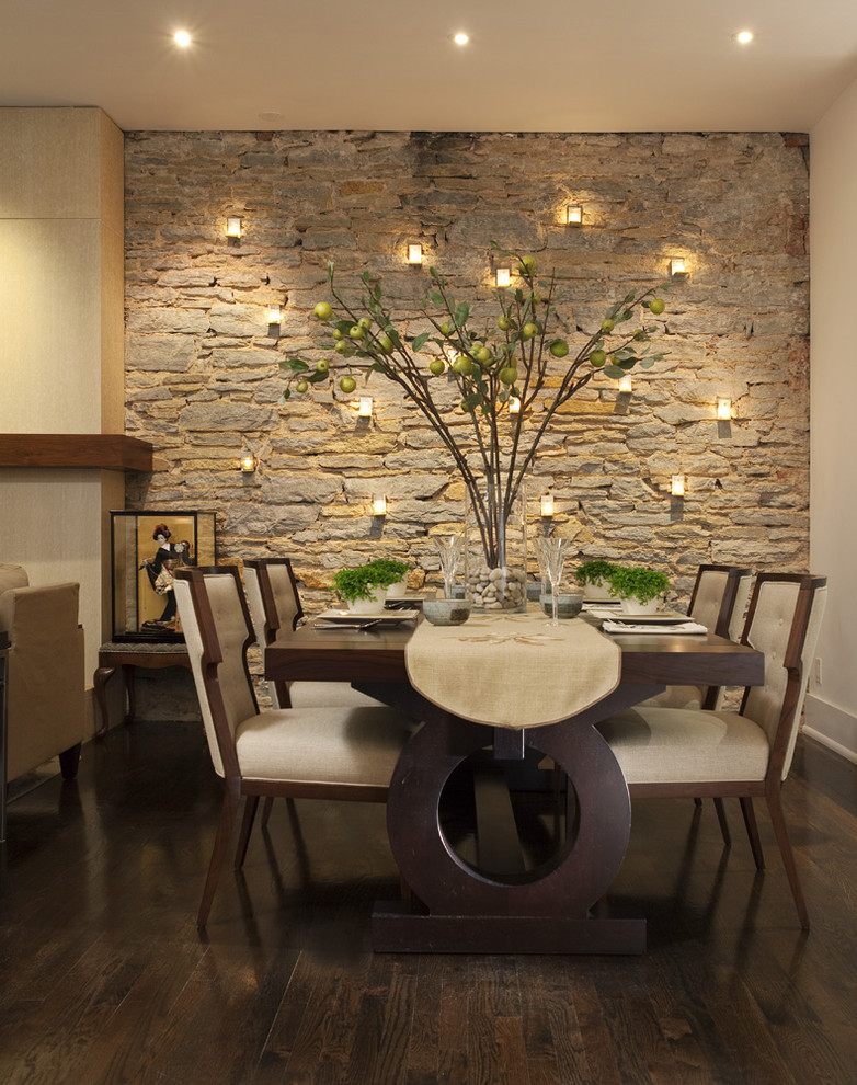 Rustic Dining Room Sets Dining Room Contemporary with Accent Wall Branches Candles