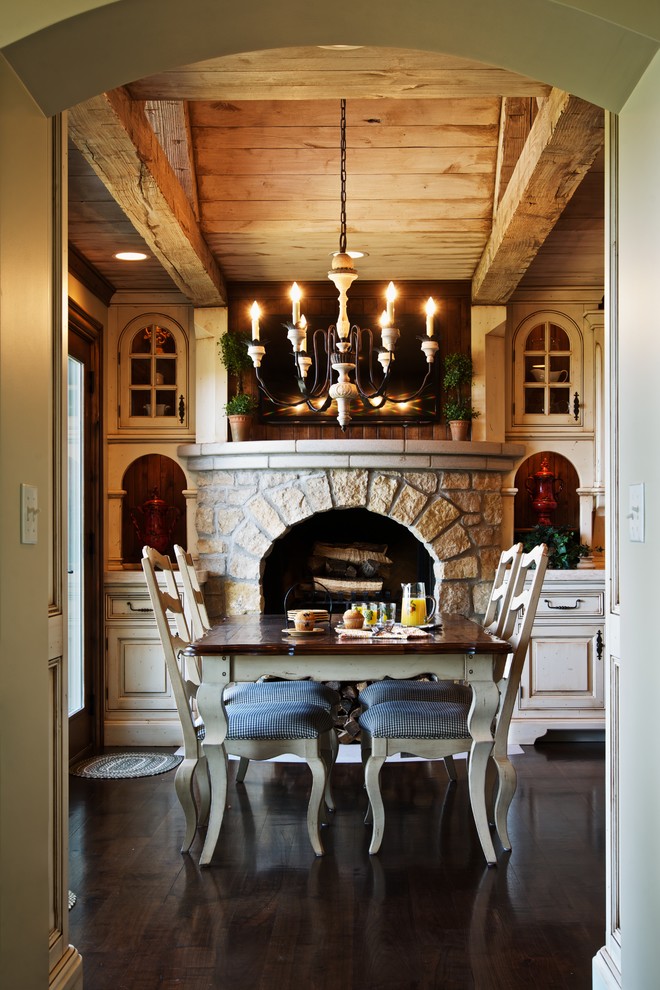 Rustic Dining Rooms Dining Room Rustic with Beige Cabinets Beige Drawers