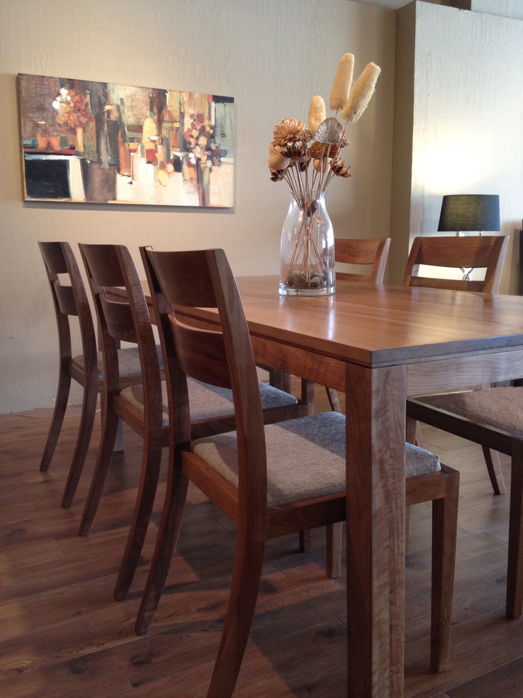 Rustic French Doors Dining Room Transitional with Comfortably Modern Design Solid