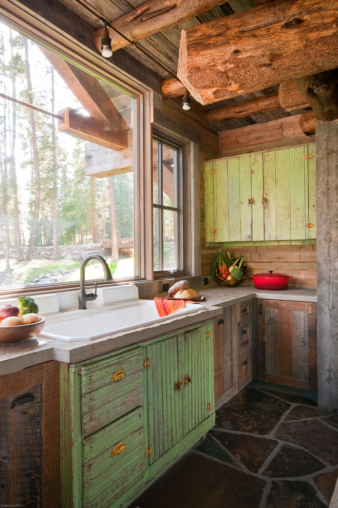 Rustic Kitchen Cabinets Kitchen Rustic with Big Sky Montana Architect